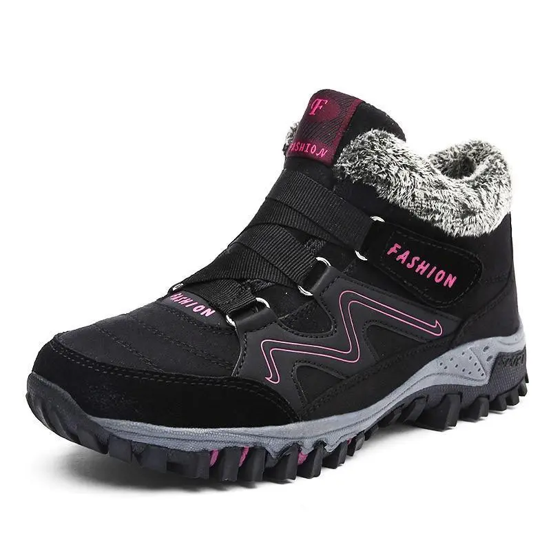 Waterproof Suede Black Ankle Boots for Women – Cozy & Stylish Winter Footwear - Image 4