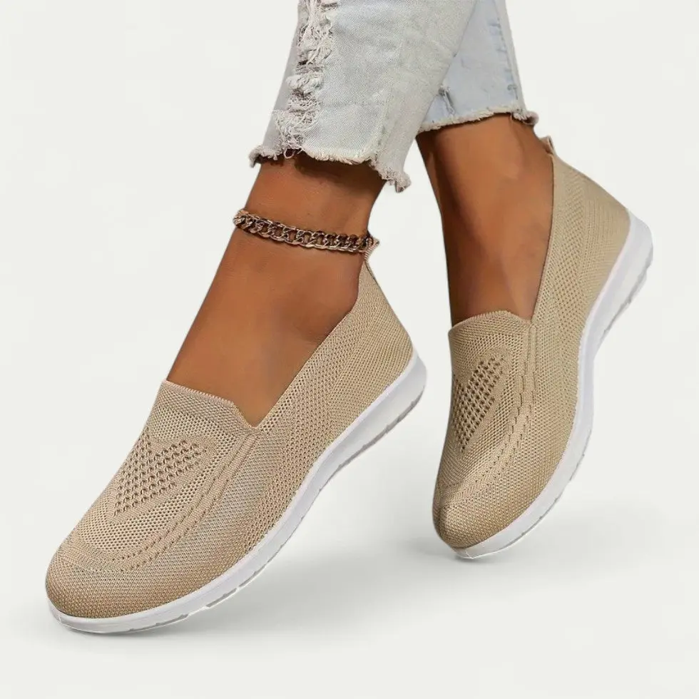 Women's Slip On Walking Shoes - Cushioned, Mesh & Comfort Fit - Image 5